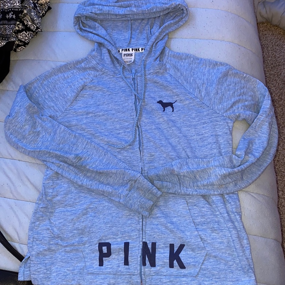 PINK zip up hoodie